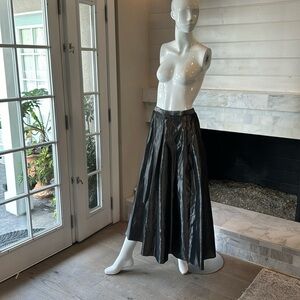 Jessica McClintock Bridal Gunne Sax Pewter Satin Midi Skirt Size S